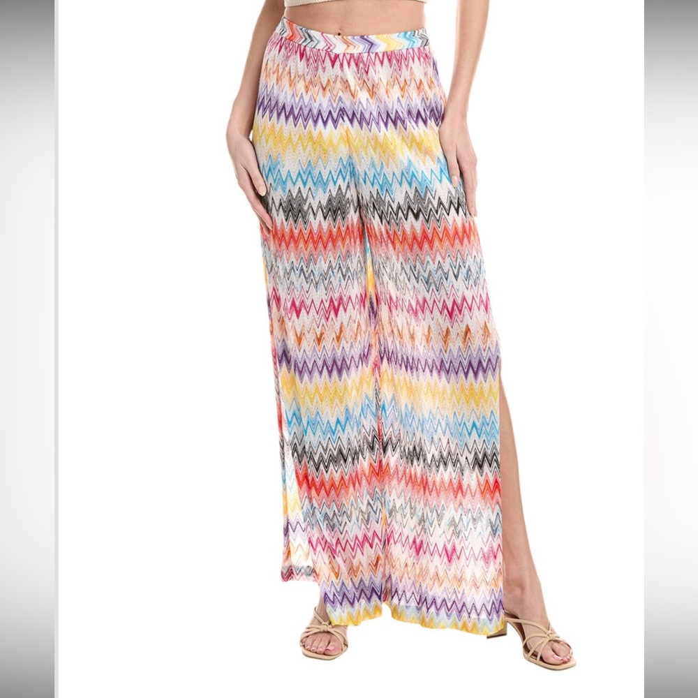 Missoni Multicolor Zigzag Wide Leg Pants
